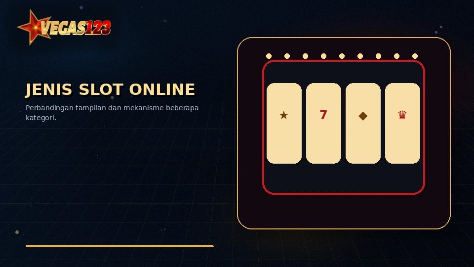 Perbandingan visual jenis slot online