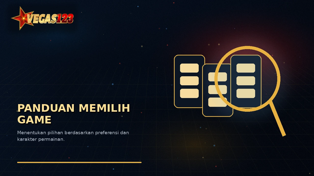 Ilustrasi kerangka memilih game slot