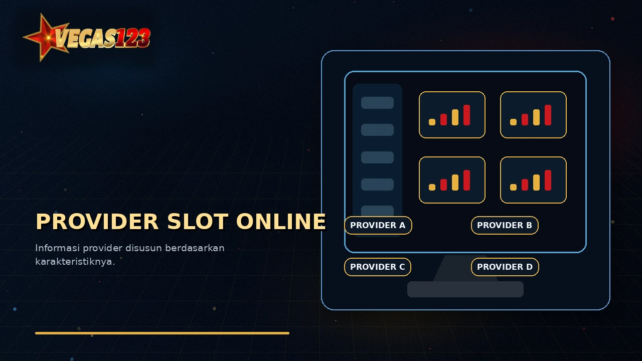 Ilustrasi katalog dan karakteristik provider slot