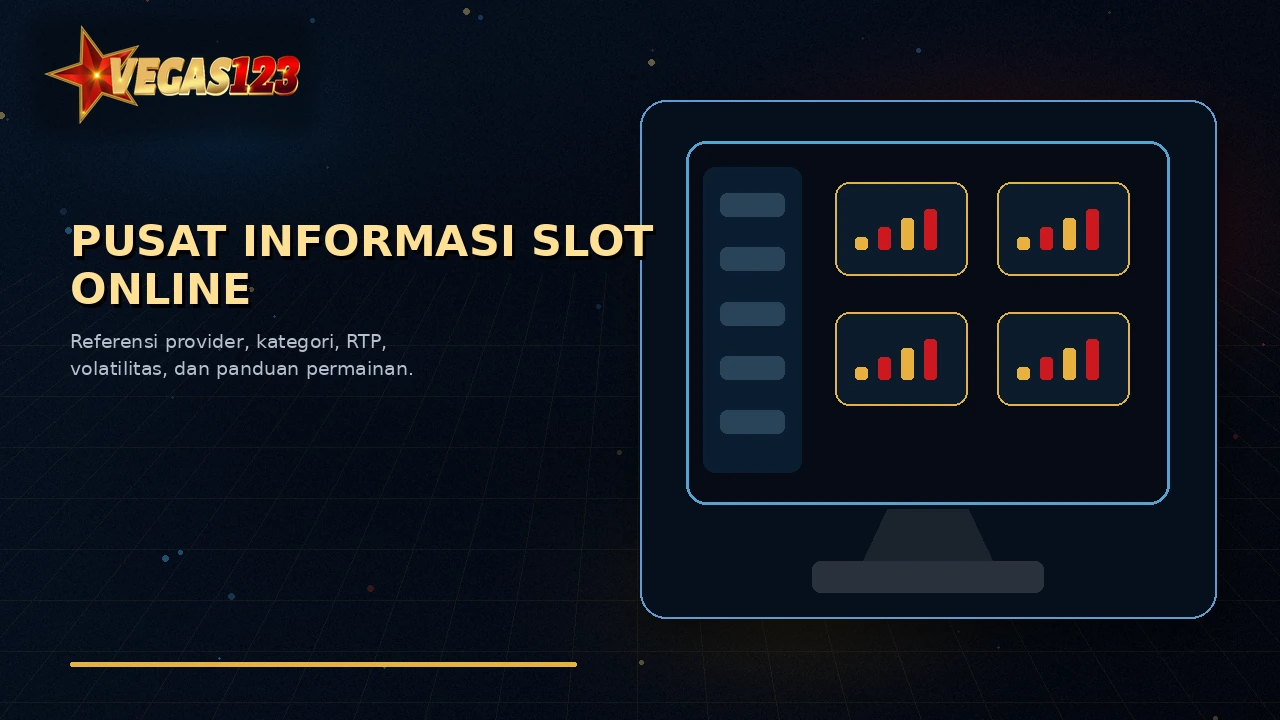 Dashboard informasi provider, kategori permainan, RTP, dan volatilitas