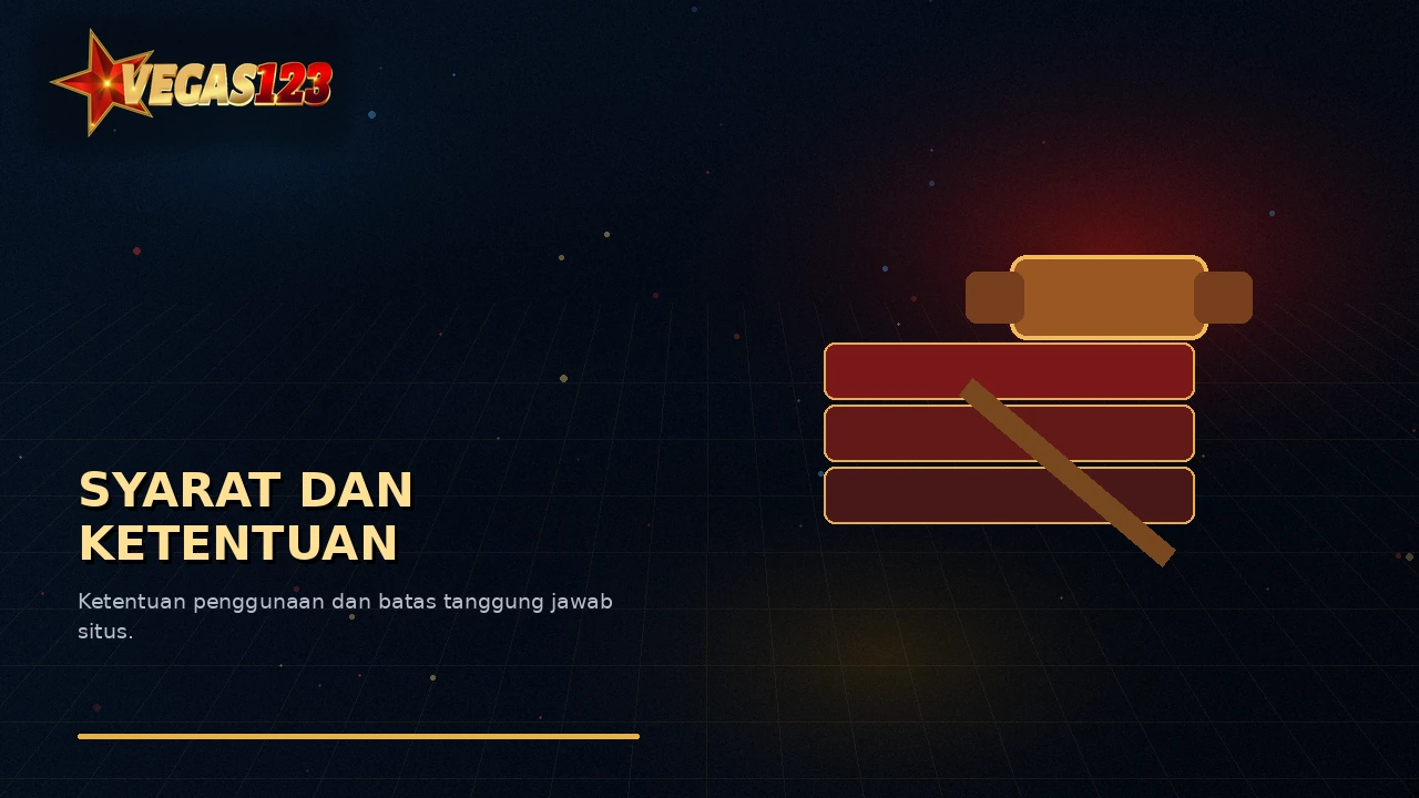 Ilustrasi syarat dan ketentuan penggunaan Vegas123