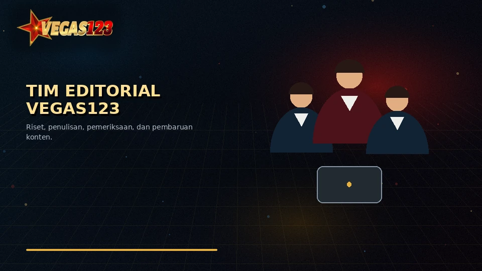 Ilustrasi tim editorial meninjau materi informasi